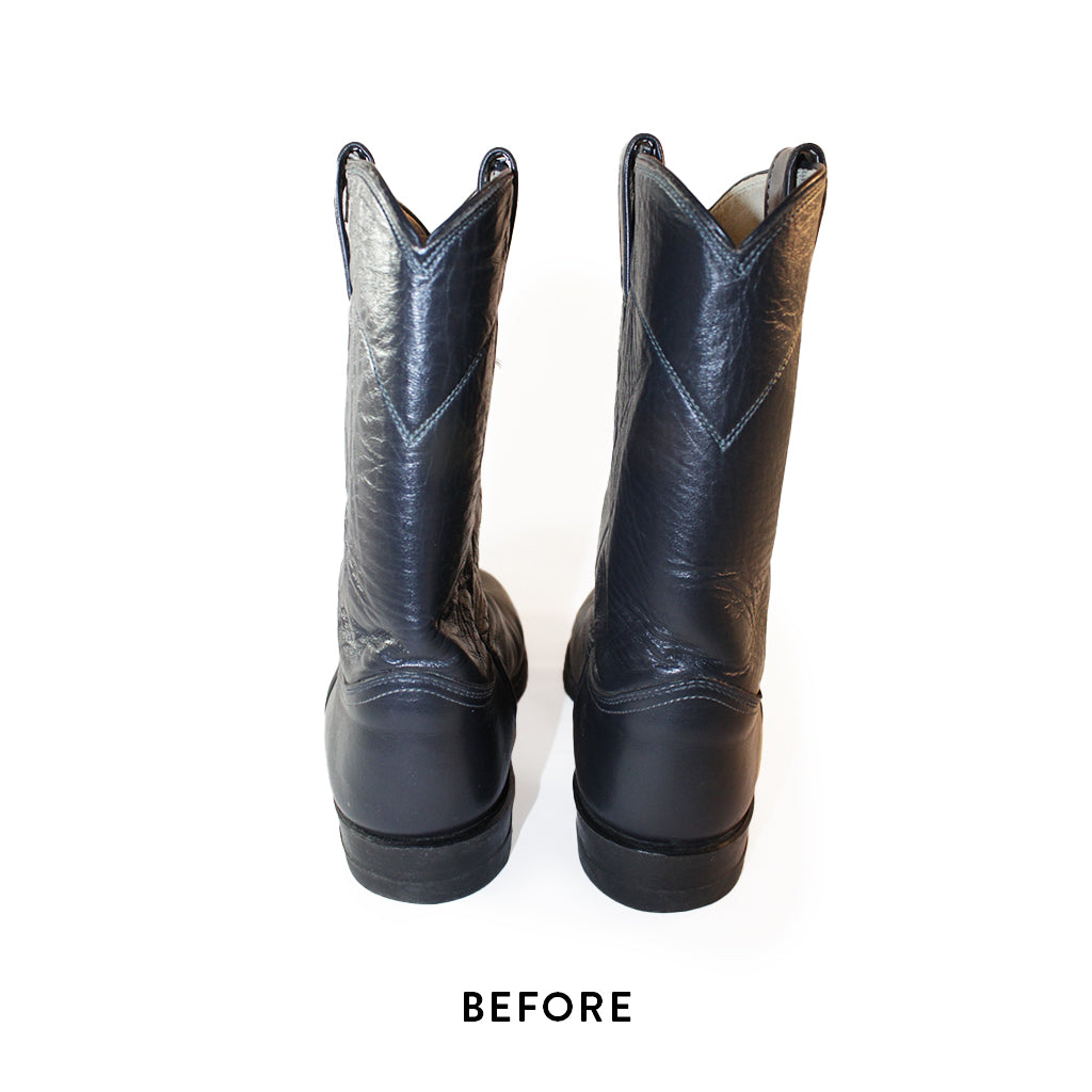 Justin's Navy Blue Cowboy Boots Size 8.5D