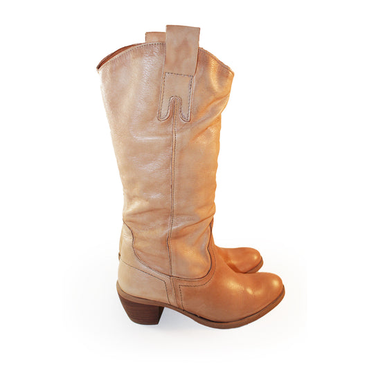 Women's Tan Calf Boots