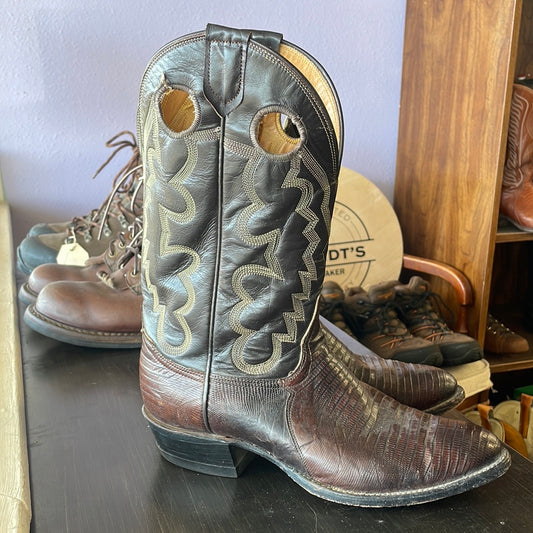 Tony Lama, exotic, leather lizard, cowboy boots