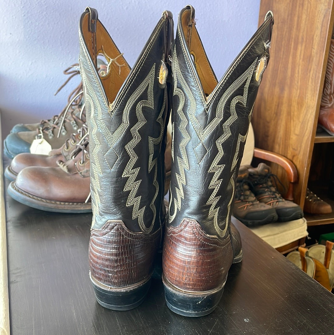 Tony Lama, exotic, leather lizard, cowboy boots