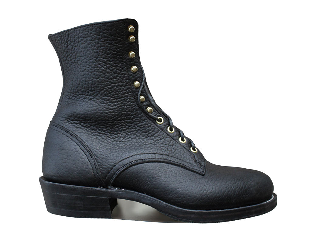 Packer Boots-web-handmade Boots-high quality leather-Black Bison