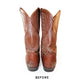 Tony Lama 8030 Lizard Leather Cowboy Western Boots Brown